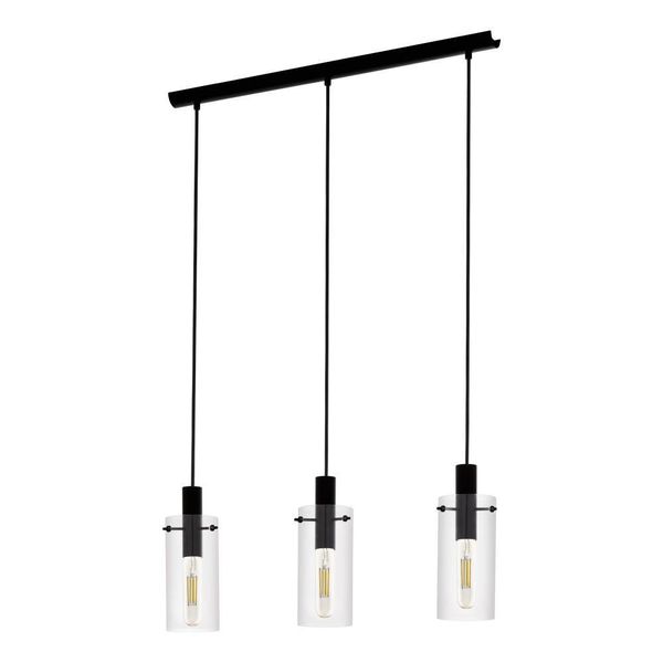 Eglo 97367 MONTEFINO E27 3-fach Hängeleuchte 730x110mm Schwarz