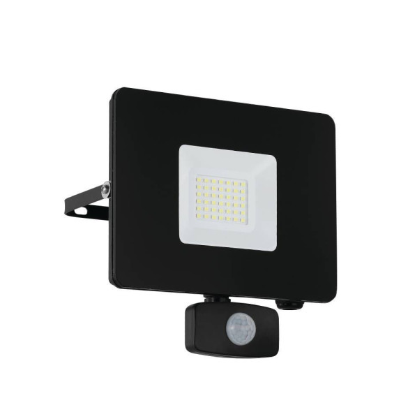 Eglo 97462 FAEDO 3 LED Außen-Wand-/Deckenleuchte 31W Sensor Schwarz Tageslichtweiss IP44