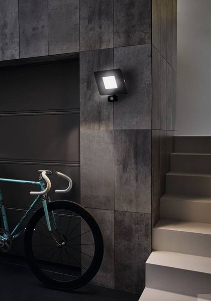 Eglo 97463 FAEDO 3 LED Außen-Wand-/Deckenleuchte 53W Sensor Schwarz Tageslichtweiss IP44