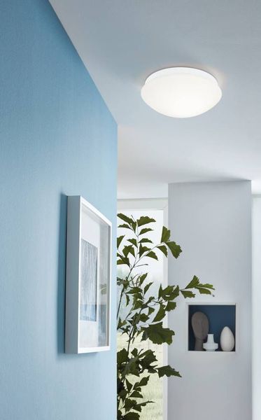 Eglo 97531 BARI-M E27 Wand-/Deckenleuchte Sensor Ø275mm Weiss IP44