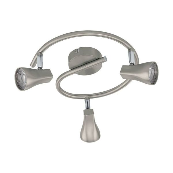 EGLO 97825 TIBERIO 1 LED Spot-Leuchte nickel-matt 3x3W 3000K warmweiss