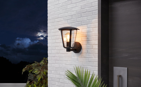 Eglo 98119 Monreale LED Außenwandleuchte IP44 E27 aluguss/schwarz