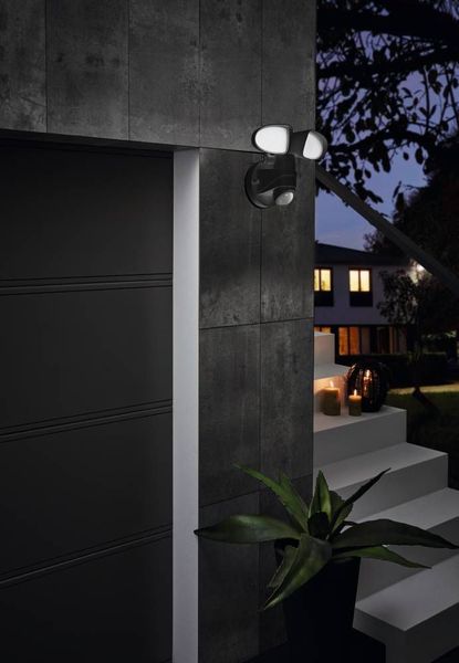 Eglo 98176 PAGINO LED Außen-Wand-/Deckenleuchte 13W Sensor Schwarz Tageslichtweiss IP44