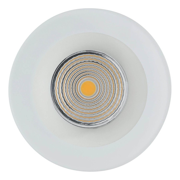 Eglo LED Einbauspot Salabate dimmbar 6W warmweiss 2700K IP44 Weiss Klar Aluminium Glas Ø9cm 98238