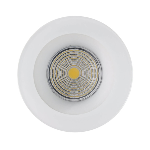 Eglo LED Einbauspot Salabate dimmbar 6W neutralweiss 4000K IP44 Weiss Klar Aluminium Glas Ø9cm 98241