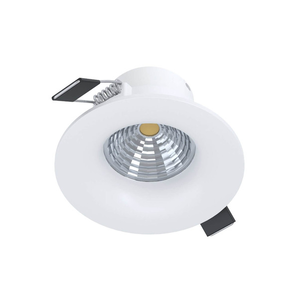 Eglo LED Einbauspot Saliceto dimmbar 4,8W warmweiss 2700K Weiss Aluminium starr Ø9cm 98243