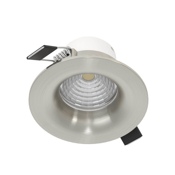 Eglo LED Einbauspot Saliceto dimmbar 4,8W warmweiss 2700K Nickel-matt Aluminium Ø9cm 98244