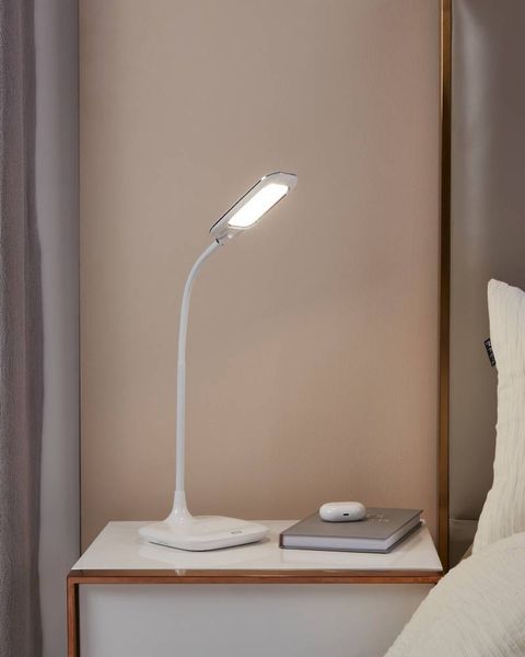 Eglo 98247 MASSERIE LED Tischleuchte 3,4W Weiss 3-step dimming neutralweiss dimmbar