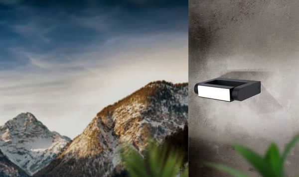 Eglo 98266 DONINNI 1 LED Außen-Wand-/Deckenleuchte 6,2W 135x120mm Weiss Warmweiss IP55