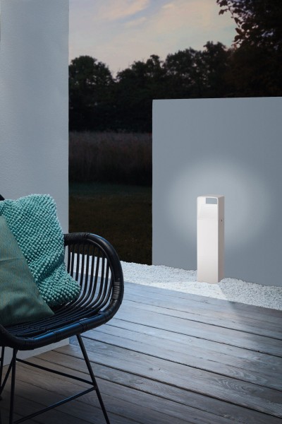 Eglo 98267 DONINNI 1 LED Außen-Sockelleuchte 6W 135x75mm Weiss  