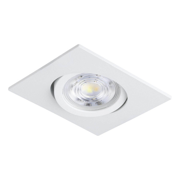 Eglo LED Einbauspot Saliceto dimmbar 6,4W neutralweiss 4000K Weiss Aluminium 9x9cm 98306