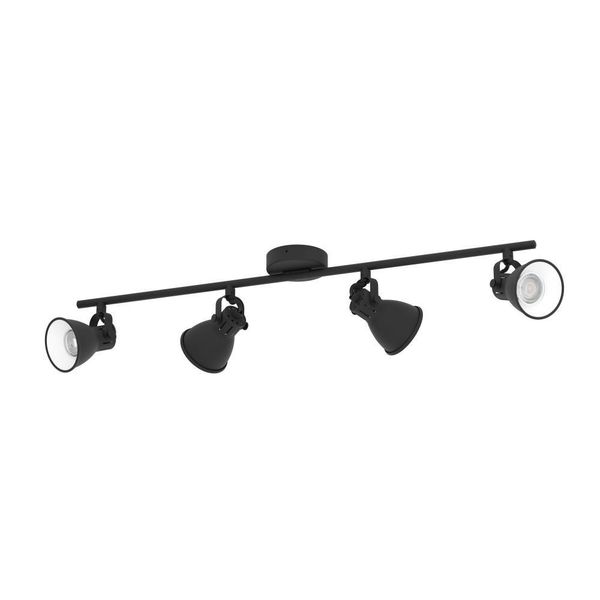 Eglo 98408 SERAS 2 LED GU10 4-fach Spotleuchte 4x3W 770x65mm Schwarz