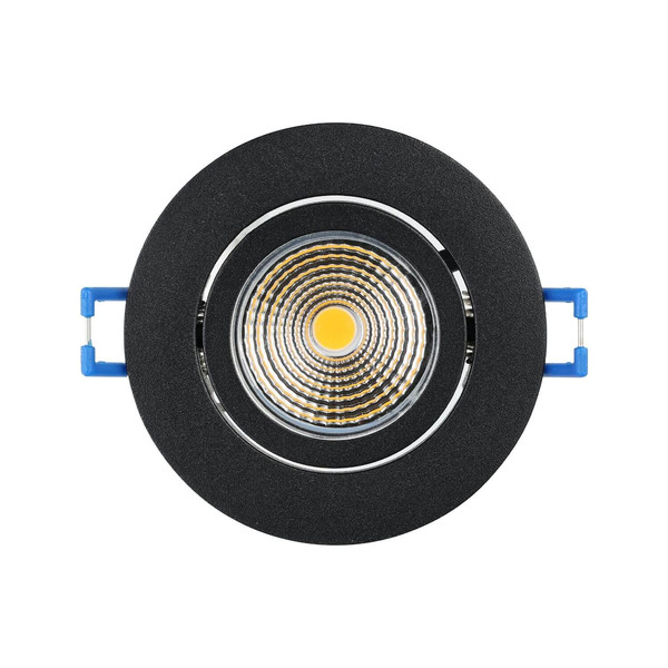 Eglo LED Einbauspot Saliceto dimmbar 4,8W warmweiss 2700K Schwarz Aluminium Ø9cm 98609