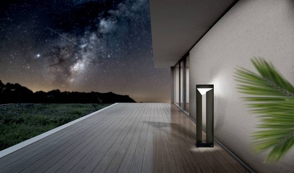 Eglo 98751 NEMBRO LED Außen-Stehleuchte 10W 200x110mm Schwarz Weiss Warmweiss IP54