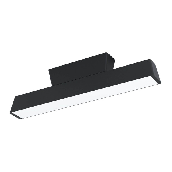 Eglo LED Deckenleuchte Simolaris-Z Smart dimmbar 16W RGB CCT warm-/tageslichtweiss 2700-6500K Zigbee Schwarz Aluminium Stahl 47x11cm 99601