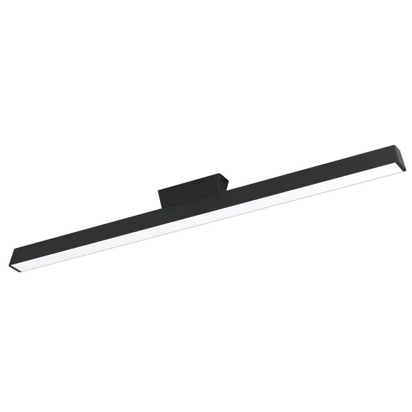 Eglo LED Deckenleuchte Simolaris-Z Smart dimmbar 35W RGB CCT warm-/tageslichtweiss 2700-6500K Zigbee Schwarz Aluminium Stahl 122x11cm 99602