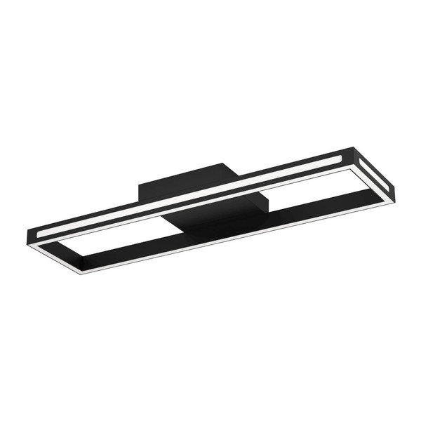 Eglo LED Deckenleuchte Salvilanas-Z Smart dimmbar 32W CCT warm-/tageslichtweiss 2700-6500K Zigbee Schwarz Aluminium Stahl 77x20cm 99679