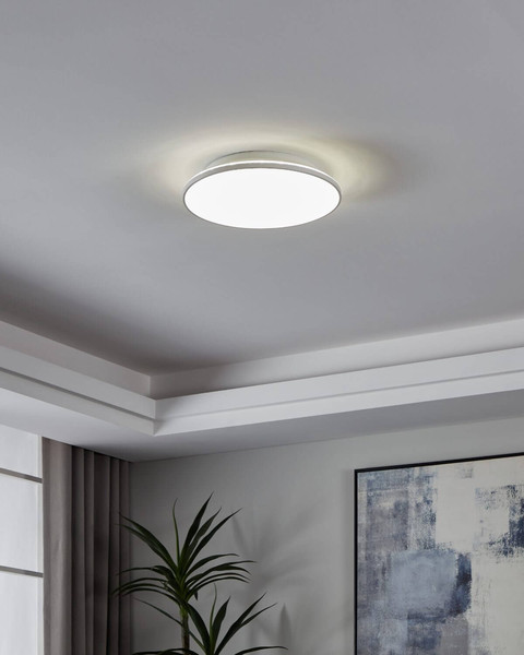 Eglo LED Aufbauleuchte Crespillo 21W neutralweiss 4000K Weiss Ø38cm 99726