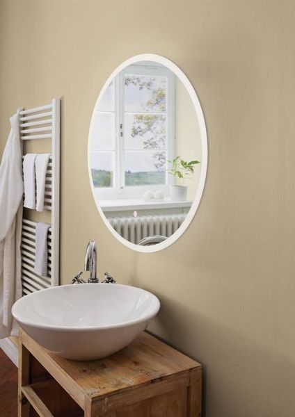 Eglo 99774 BUENAVISTA LED Wand-/Deckenleuchte 15,3W Touchschalter Spiegellampe Ø600mm Silber Neutralweiss IP44