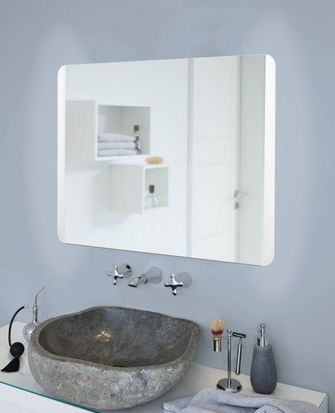 Eglo 99854 BUENAVISTA 2 LED Wand-/Deckenleuchte 4x6,2W Touchschalter Spiegelleuchte Silber Steuerbare Lichtfarbe IP44