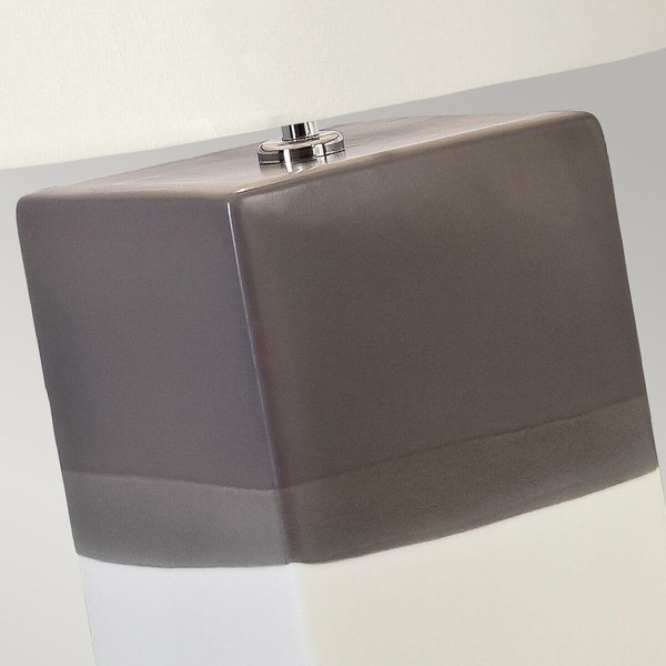 Elstead Alba Tischleuchte E27 Creme Hellgrau, Made in UK