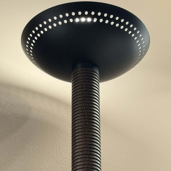 Elstead Arden LED Wandleuchte dimmbar warmweiss 6W Mattschwarz-Walnuss Alu Stahl Opalglas 36cm