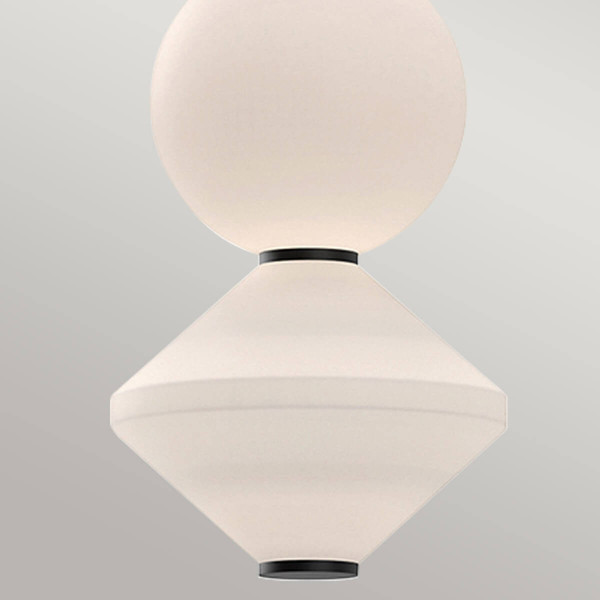 Elstead Bijou LED Pendelleuchte Mattes Schwarz Opal matt