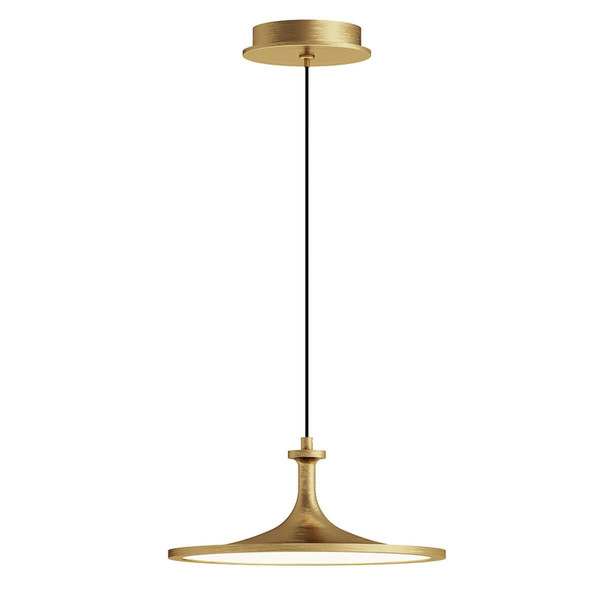 Elstead Issa LED Pendelleuchte dimmbar warmweiss 20W Gold gebürstet Alu Ø31cm