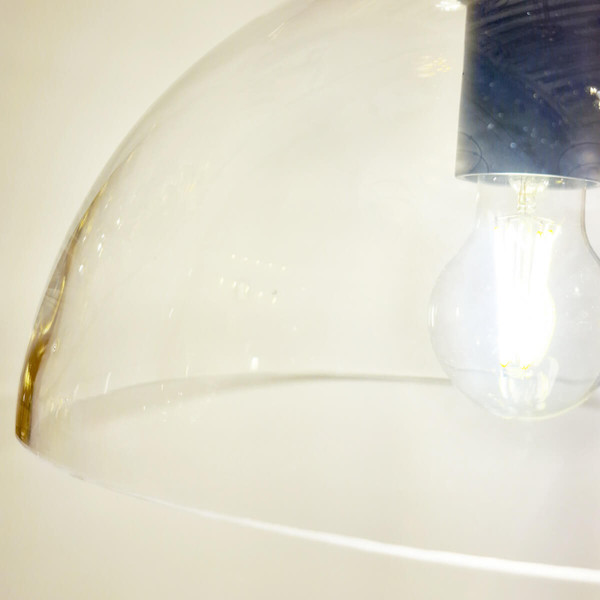 Elstead Jude Pendelleuchte E27 Mattes Schwarz Glas klar