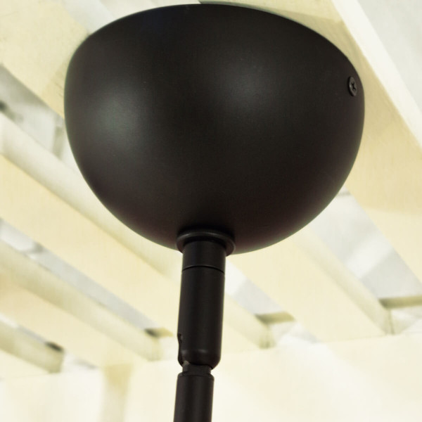 Elstead Jude Pendelleuchte E27 Mattes Schwarz Glas klar