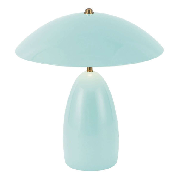 Elstead Poppy LED Tischleuchte dimmbar warmweiss 8W Hellblau Alu Stahl 35cm
