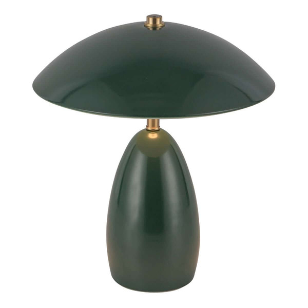 Elstead Poppy LED Akku-Tischleuchte dimmbar warmweiss 3W Tannengrün Alu Stahl 27cm
