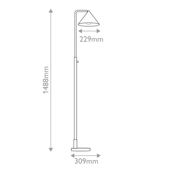 Elstead Remyck Stehlampe E27 Mattes Schwarz Mattschwarz