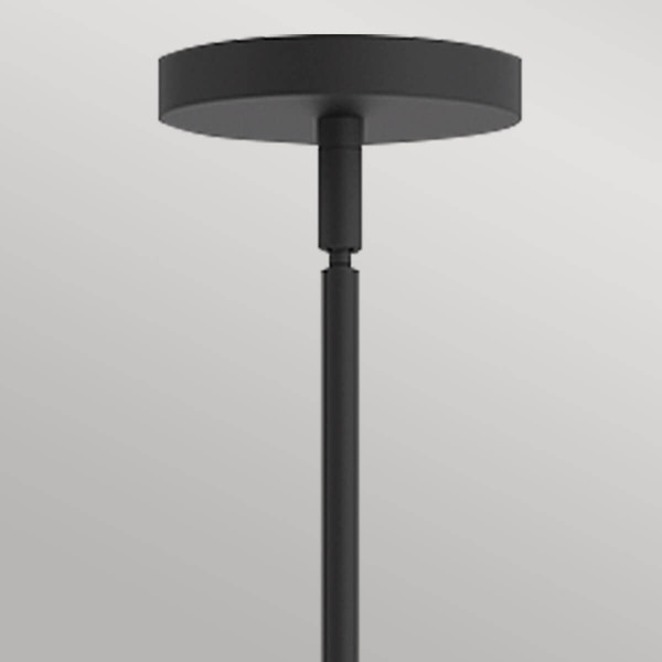 Elstead Remyck Pendelleuchte E27 3-fach Mattes Schwarz Mattschwarz