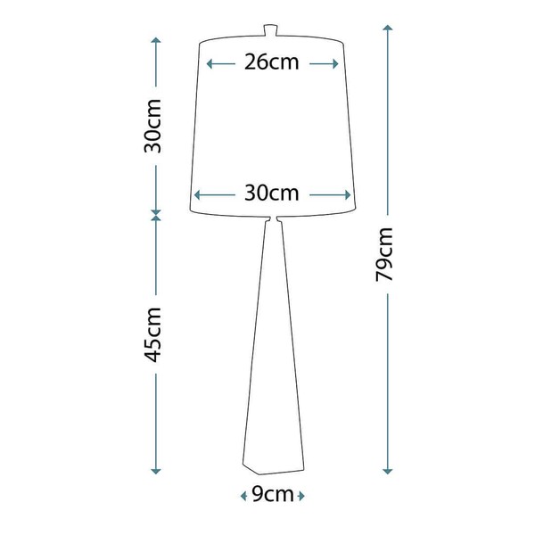 Elstead Ascent Tischleuchte E27 Poliertes Nickel Dunkelgrau