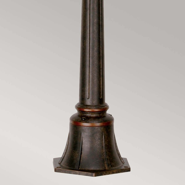 Elstead Baltimore Außen-Stehleuchte E27 117cm Verwitterte Bronze IP44