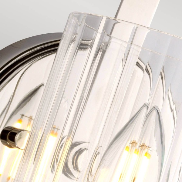 Elstead Cassie Wandleuchte E14 Poliert Vernickelt