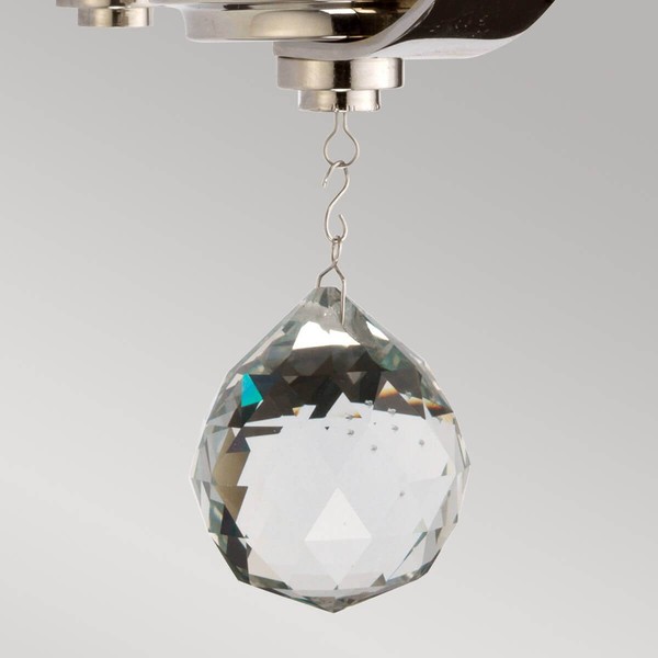 Elstead Cassie Wandleuchte E14 Poliert Vernickelt