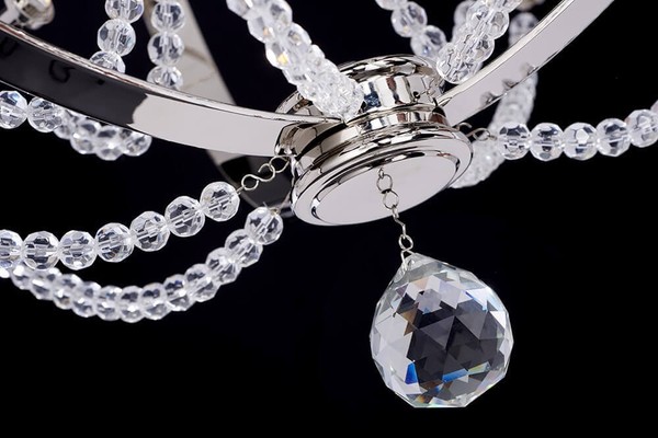 Elstead Cassie Kronleuchter E14 3-fach Poliert Vernickelt