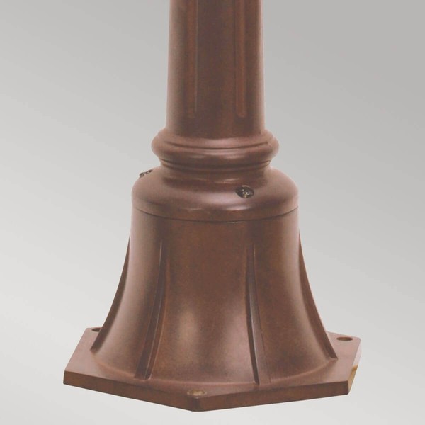 Elstead Chicago Außen-Stehleuchte E27 115cm Rostige Bronze Patina IP44