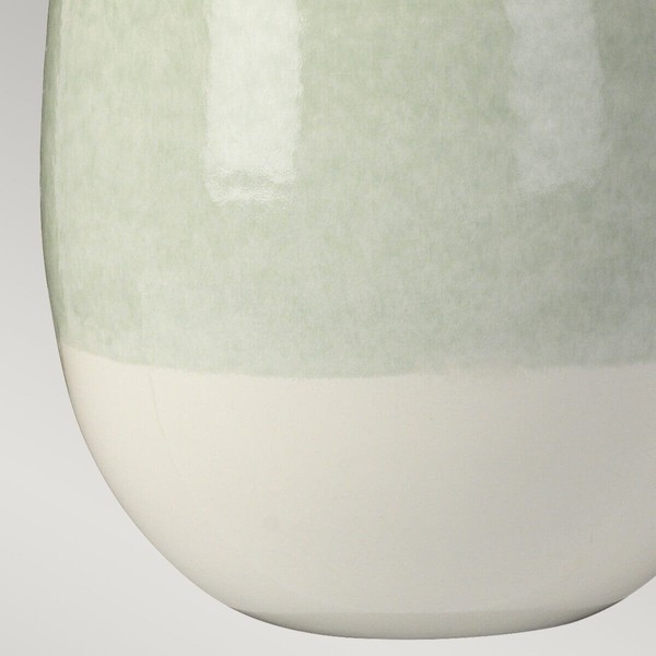 Elstead Chelsfield Tischleuchte E27 Blassgrün und weiß Weiß, Made in UK