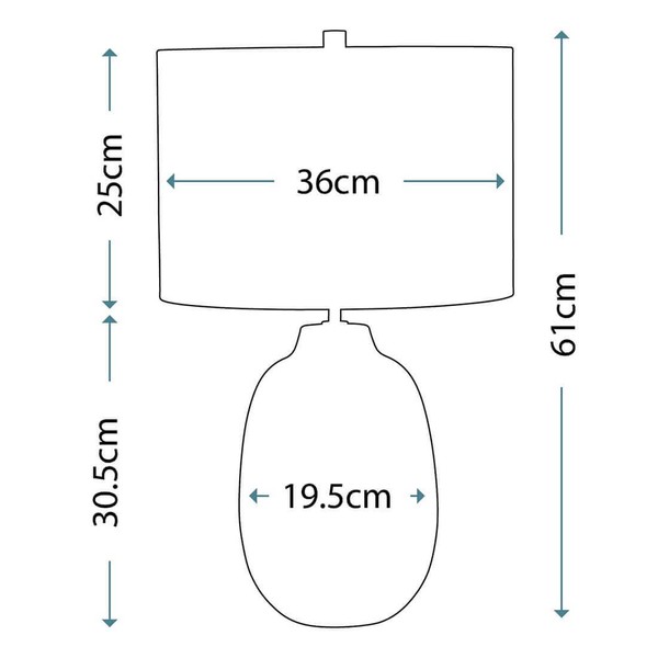 Elstead Chelsfield Tischleuchte E27 Blassgrün und weiß Weiß, Made in UK
