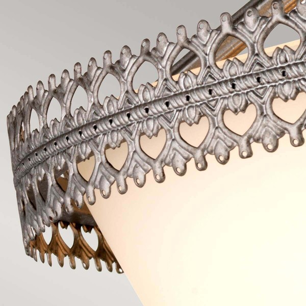 Elstead Crown Deckenleuchte E27 3-fach Eisernes Tor-Farbe