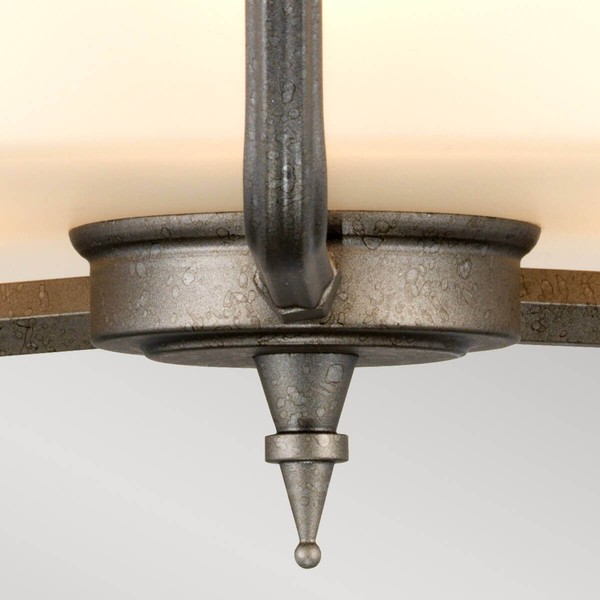 Elstead Crown Deckenleuchte E27 3-fach Eisernes Tor-Farbe