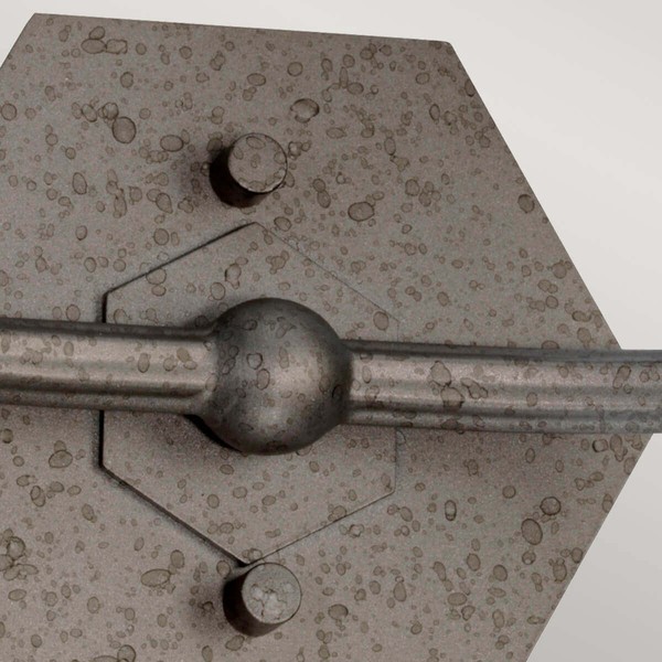 Elstead Crown Wandleuchte E14 2-fach Eisernes Tor-Farbe