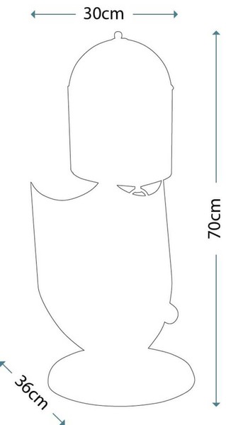 Elstead Crusader LED Tischleuchte GX53 Brünierte Bronze, Made in UK