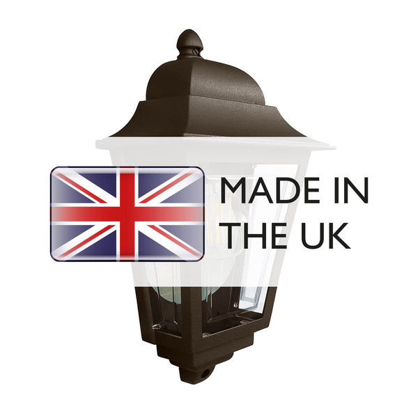 Elstead Deco Lane Außenwandleuchte E27 Bronze IP44, Made in UK