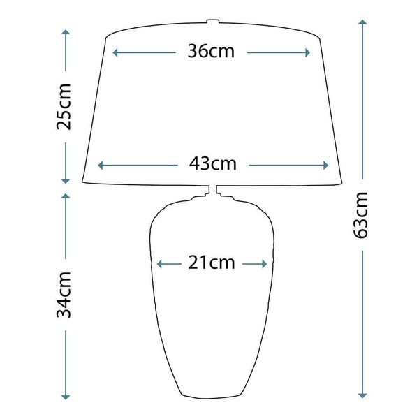 Elstead Demeter Tischleuchte E27 Grün und braun glasiert Braun, Made in UK
