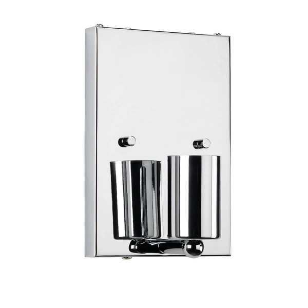 Elstead Cooper Wandleuchte E27 Small Poliertes Chrom Elfenbein