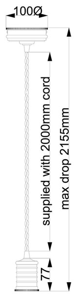 Elstead Douille Hängeleuchte E27 Gealtertes Messing